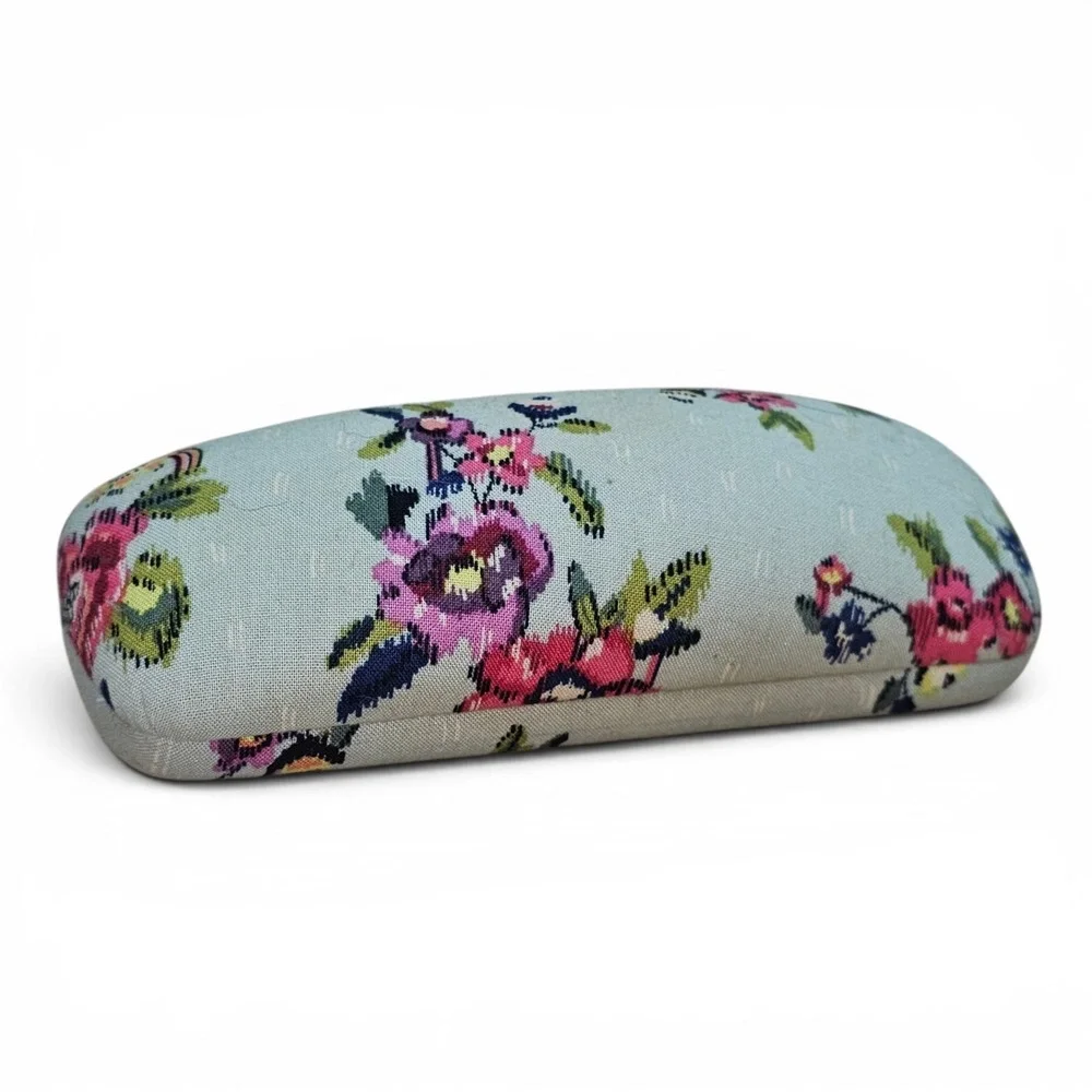 Eyeglass Case Womens OS Blue Good Vera Bradley Floral Tapestry Hard Shell